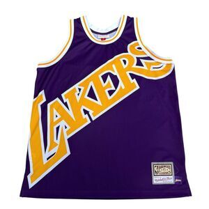 Mitchell & Ness Los Angeles Big Face Jumbotron Purple Swingman Jersey Men’s Sz L